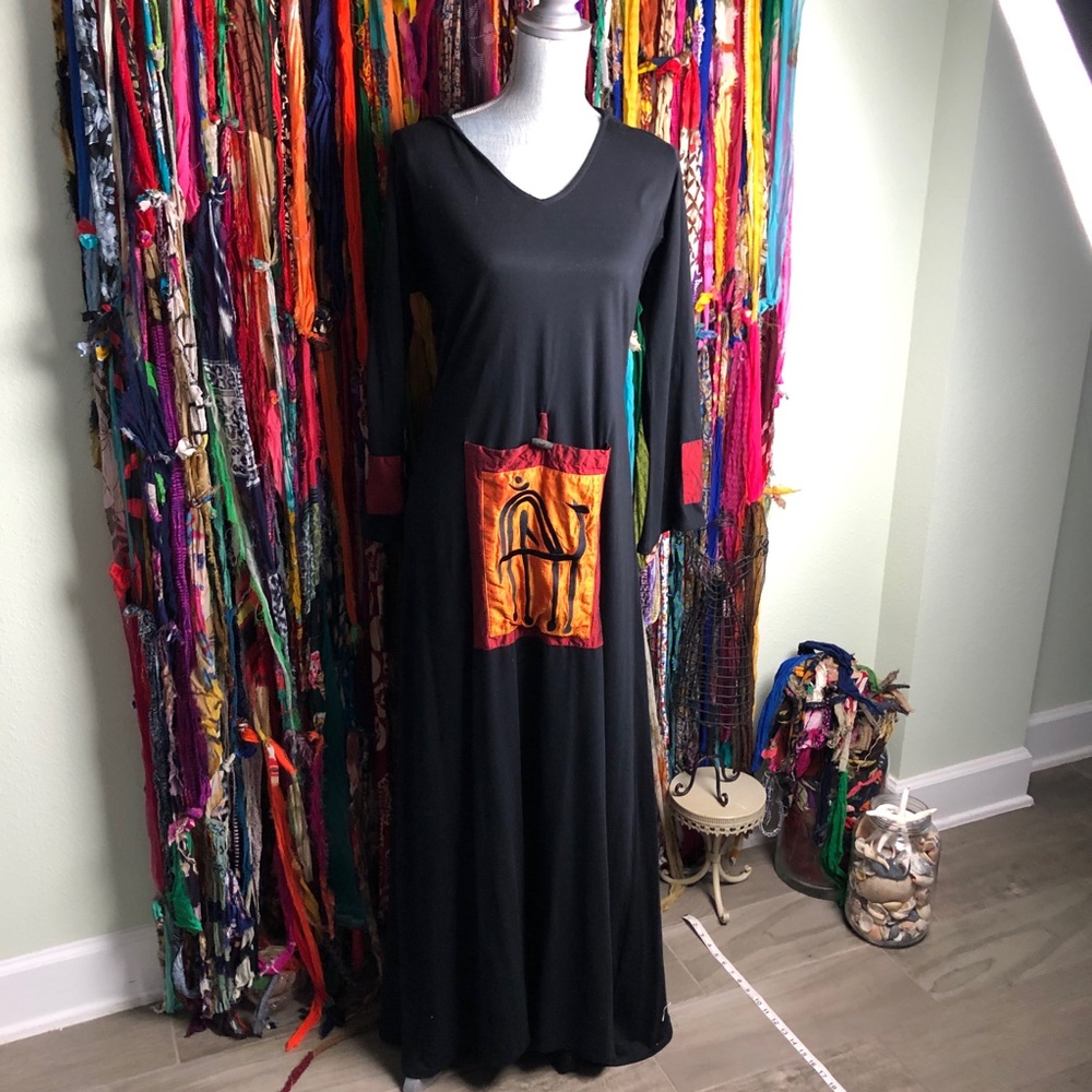 Fabulous maxi dress: Karizma By Farrah Ghandour black cotton
